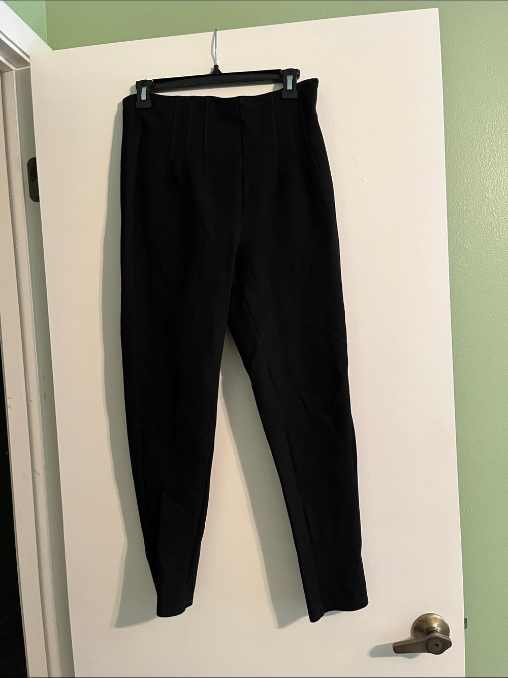 Zara Black Tailored Tapered Dress Pants sz L